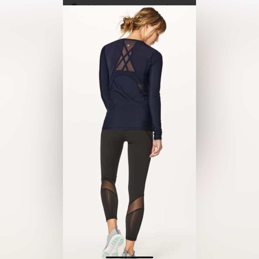Lululemon Long Sleeve Navy Top 4